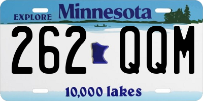 MN license plate 262QQM