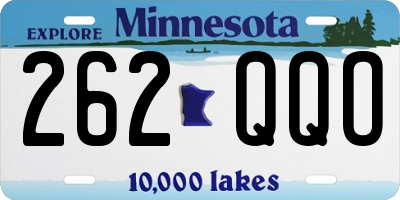 MN license plate 262QQO