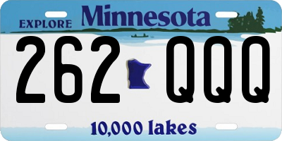 MN license plate 262QQQ