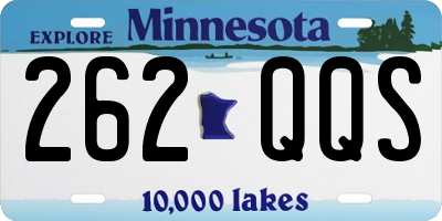 MN license plate 262QQS