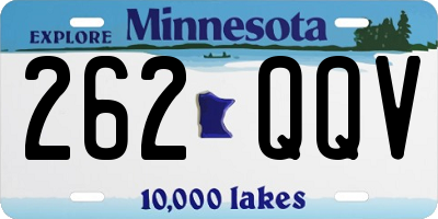 MN license plate 262QQV