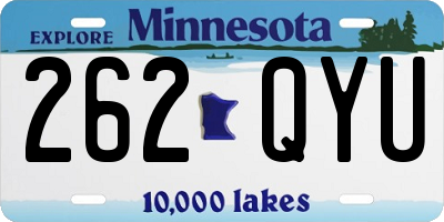MN license plate 262QYU