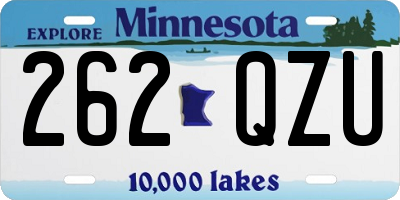 MN license plate 262QZU