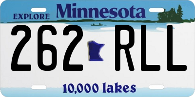 MN license plate 262RLL