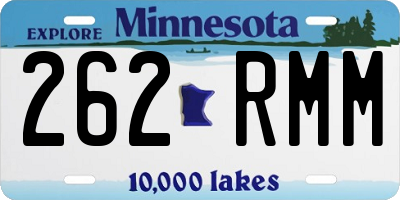 MN license plate 262RMM