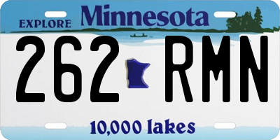 MN license plate 262RMN