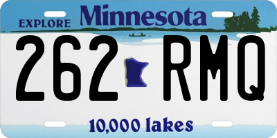 MN license plate 262RMQ