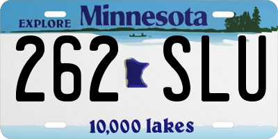 MN license plate 262SLU