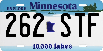 MN license plate 262STF