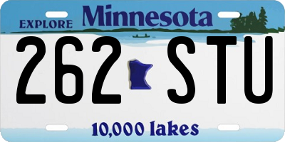 MN license plate 262STU