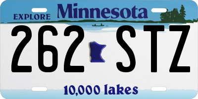 MN license plate 262STZ