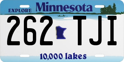MN license plate 262TJI