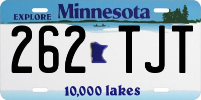 MN license plate 262TJT