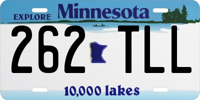 MN license plate 262TLL