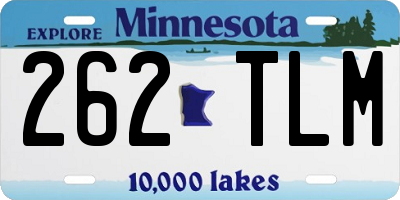 MN license plate 262TLM
