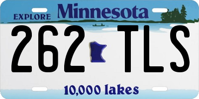 MN license plate 262TLS
