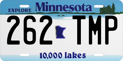 MN license plate 262TMP