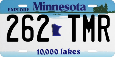 MN license plate 262TMR