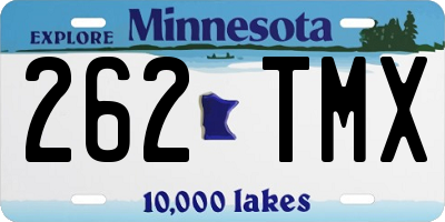 MN license plate 262TMX