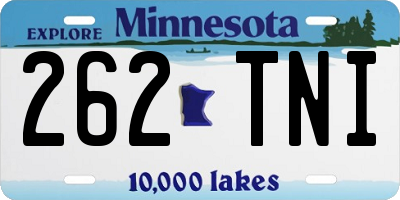 MN license plate 262TNI