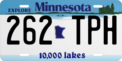 MN license plate 262TPH