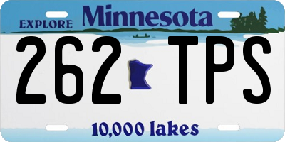 MN license plate 262TPS
