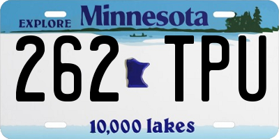 MN license plate 262TPU