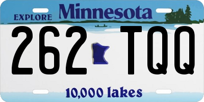 MN license plate 262TQQ
