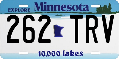 MN license plate 262TRV