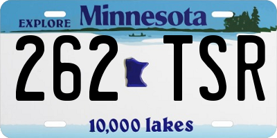 MN license plate 262TSR