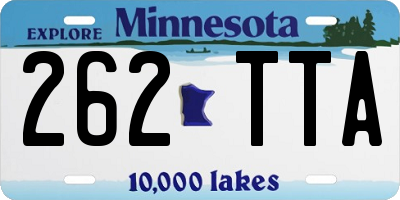 MN license plate 262TTA