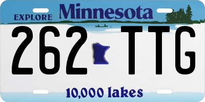 MN license plate 262TTG