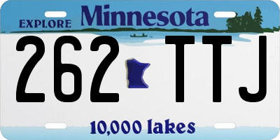 MN license plate 262TTJ
