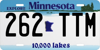 MN license plate 262TTM