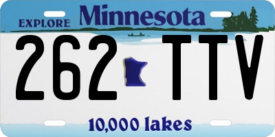 MN license plate 262TTV