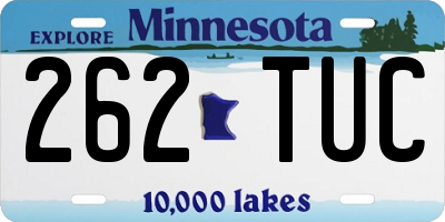 MN license plate 262TUC