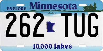 MN license plate 262TUG