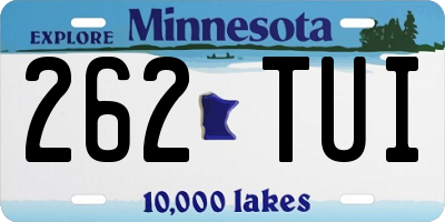 MN license plate 262TUI