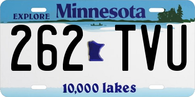 MN license plate 262TVU
