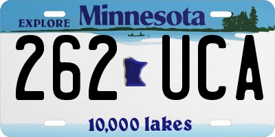 MN license plate 262UCA