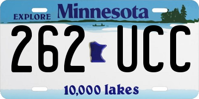 MN license plate 262UCC
