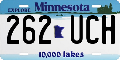 MN license plate 262UCH