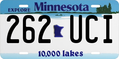 MN license plate 262UCI