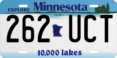 MN license plate 262UCT
