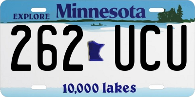 MN license plate 262UCU