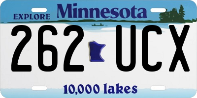 MN license plate 262UCX