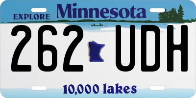 MN license plate 262UDH