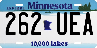 MN license plate 262UEA