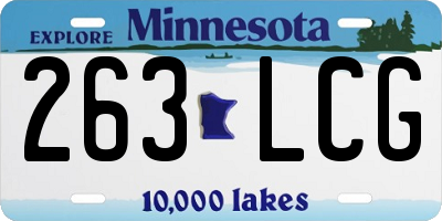 MN license plate 263LCG