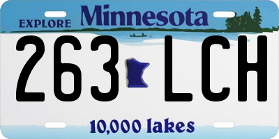 MN license plate 263LCH